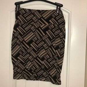 Geometric Pencil Skirt